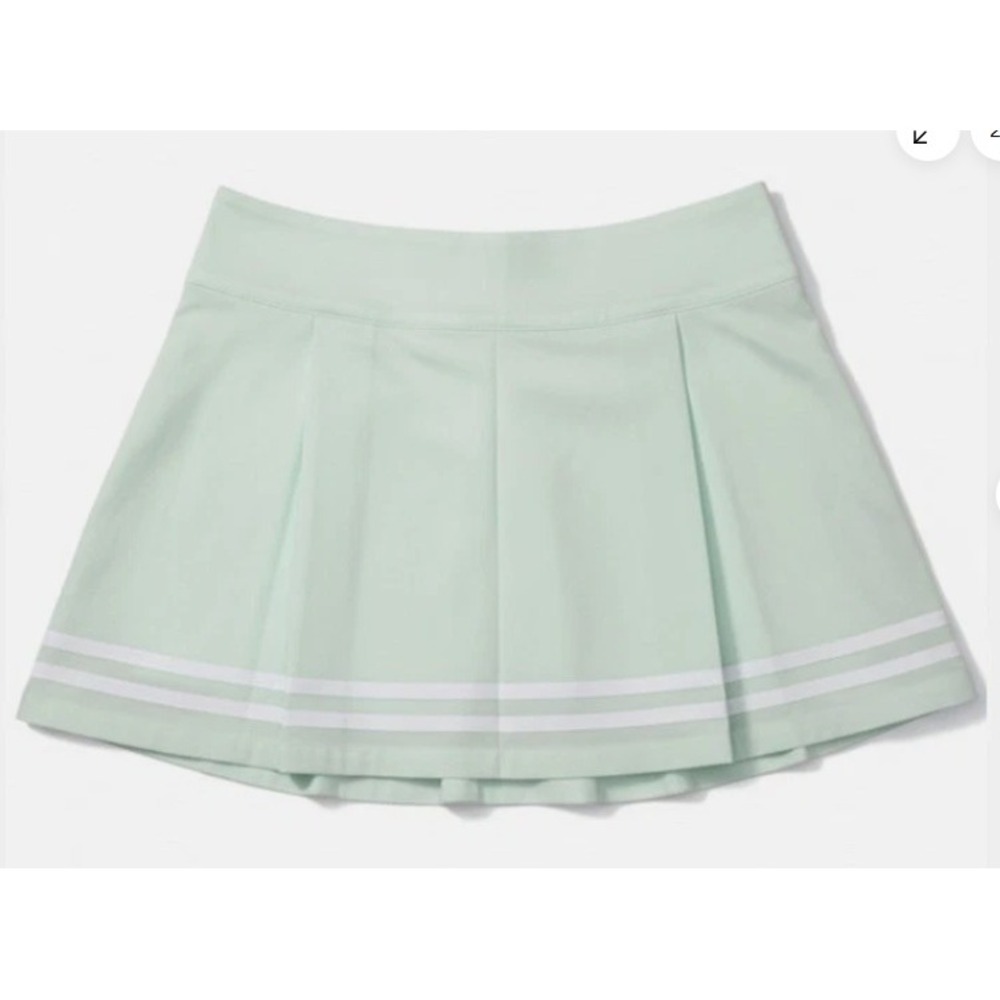 CALIA Truelight Golf Skort Mint Green 15 Inch Athletic Skirt Pleated Stripe NWT